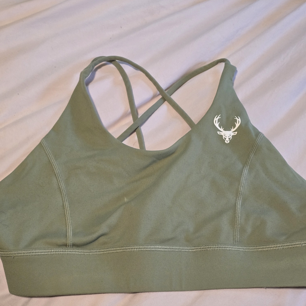 Bucked Up Women's Green Strappy Bra
